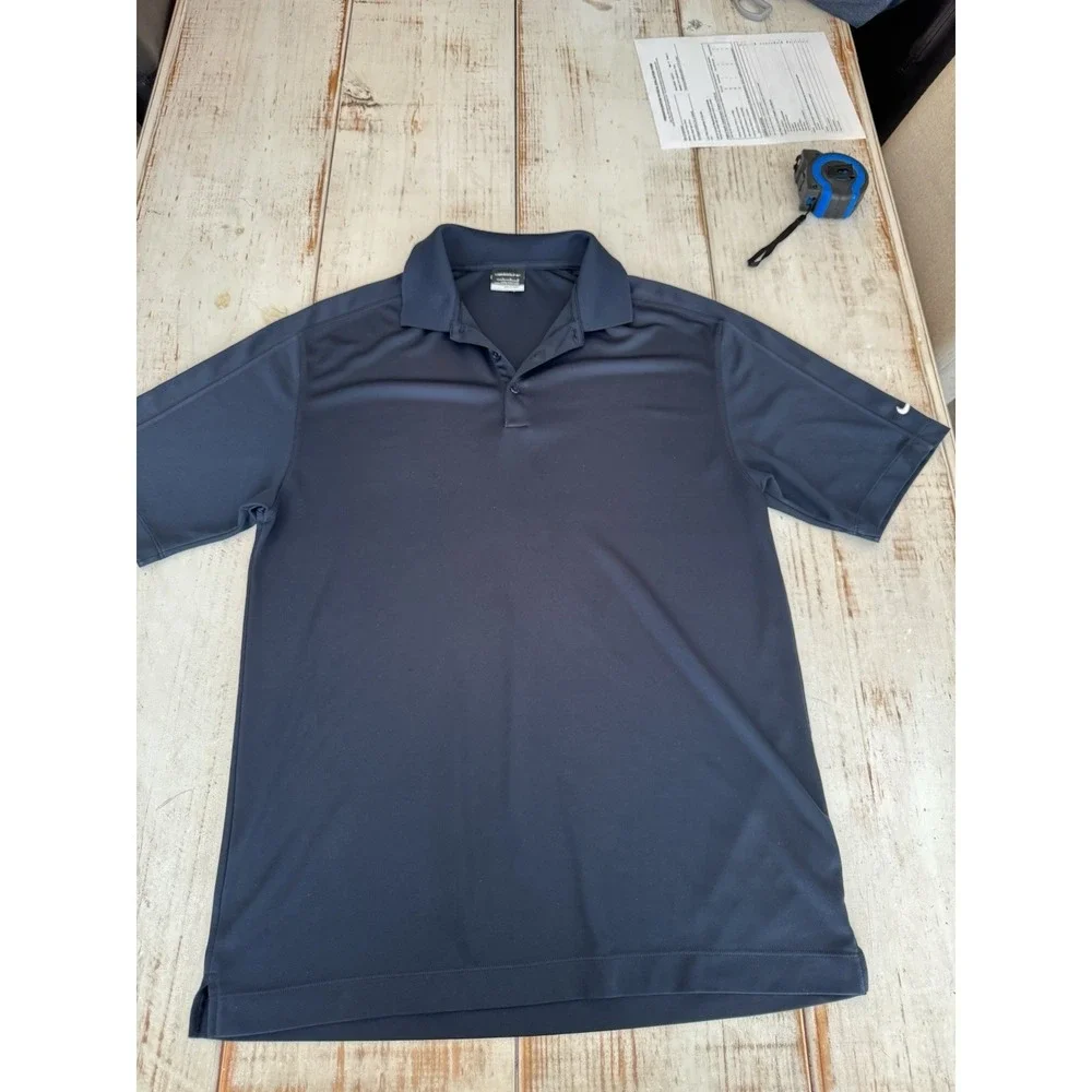 Nike‎ Men's Golf Polo T-Shirt Blue, Fit-Dry, Navy, Short Sleeve Size L